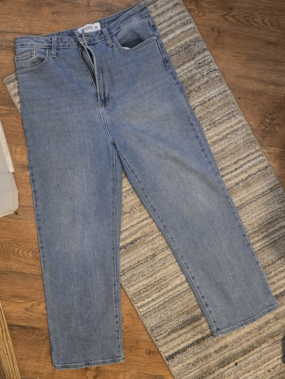 AllBlack Denim High-Rise Straight Jeans✨